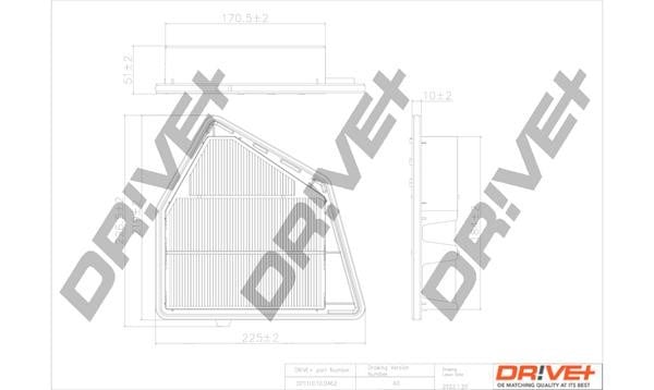 Dr!ve+ DP1110.10.0462 Air filter DP1110100462: Buy near me at 2407.PL in Poland at an Affordable price!
