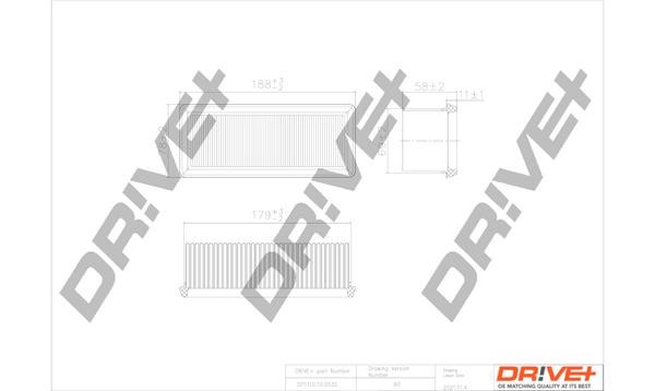 Dr!ve+ DP1110.10.0535 Air filter DP1110100535: Buy near me in Poland at 2407.PL - Good price!