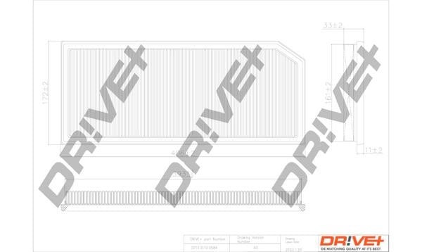 Dr!ve+ DP1110.10.0584 Air filter DP1110100584: Buy near me in Poland at 2407.PL - Good price!