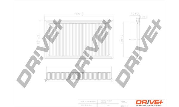 Dr!ve+ DP1110.10.0643 Air filter DP1110100643: Buy near me in Poland at 2407.PL - Good price!