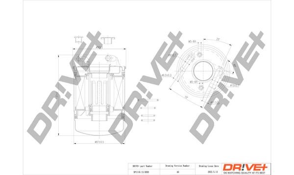 Dr!ve+ DP1110.13.0203 Fuel filter DP1110130203: Buy near me in Poland at 2407.PL - Good price!