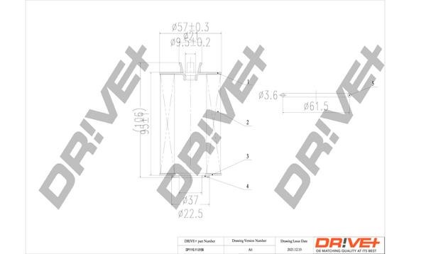 Dr!ve+ DP1110.11.0158 Масляный фильтр DP1110110158: Отличная цена - Купить в Польше на 2407.PL!