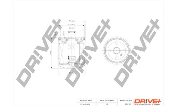 Dr!ve+ DP1110.11.0270 Масляный фильтр DP1110110270: Отличная цена - Купить в Польше на 2407.PL!