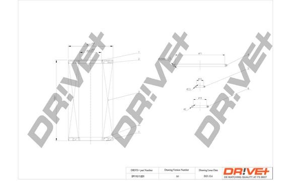 Dr!ve+ DP1110.11.0231 Filtr oleju DP1110110231: Dobra cena w Polsce na 2407.PL - Kup Teraz!