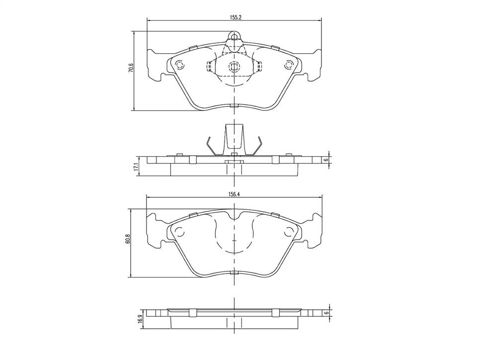 A.Z. Meisterteile AZMT-44-022-1417 Тормозные колодки дисковые, комплект AZMT440221417: Отличная цена - Купить в Польше на 2407.PL!