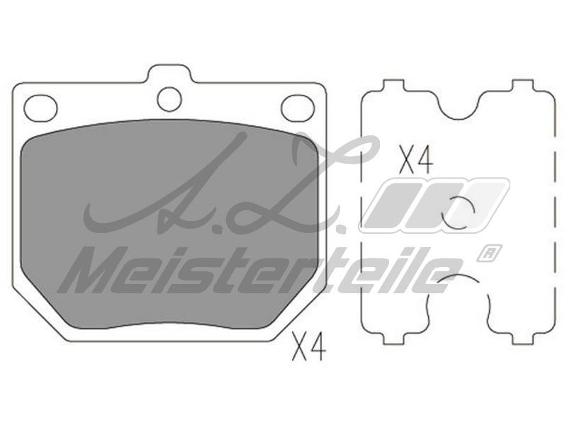 A.Z. Meisterteile AZMT-44-022-2240 Тормозные колодки дисковые, комплект AZMT440222240: Отличная цена - Купить в Польше на 2407.PL!