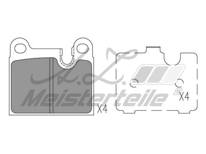 A.Z. Meisterteile AZMT-44-022-2415 Brake Pad Set, disc brake AZMT440222415: Buy near me in Poland at 2407.PL - Good price!