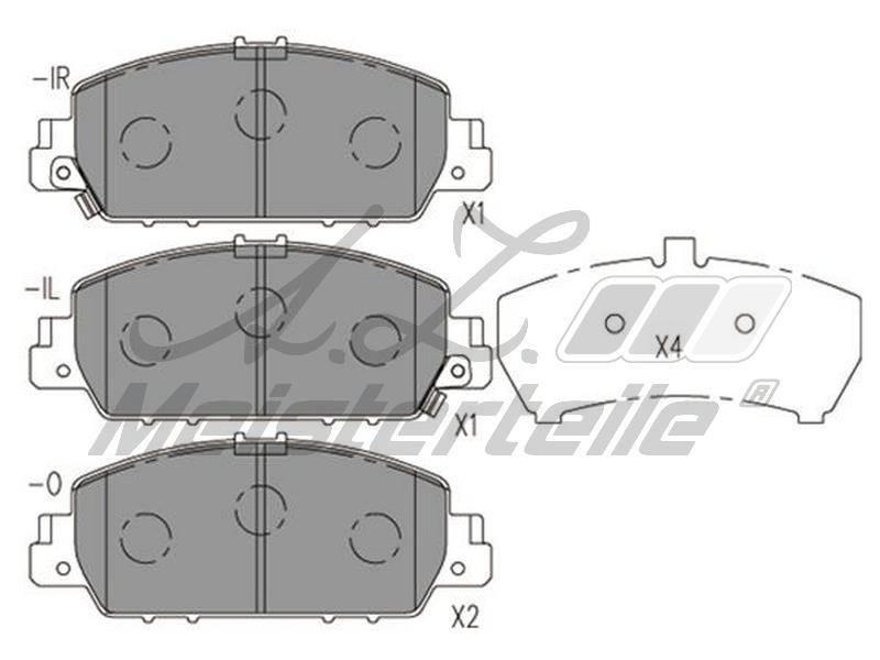 A.Z. Meisterteile AZMT-44-022-2102 Тормозные колодки дисковые, комплект AZMT440222102: Отличная цена - Купить в Польше на 2407.PL!