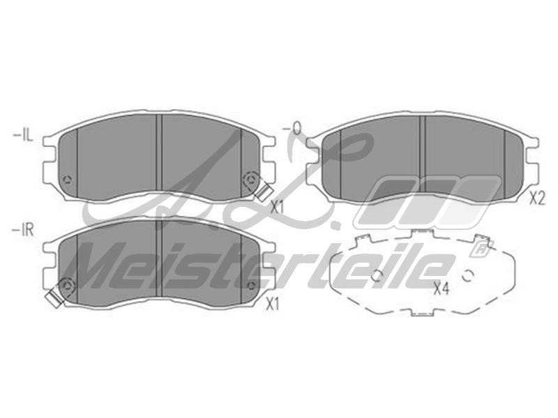 A.Z. Meisterteile AZMT-44-022-1563 Тормозные колодки дисковые, комплект AZMT440221563: Отличная цена - Купить в Польше на 2407.PL!