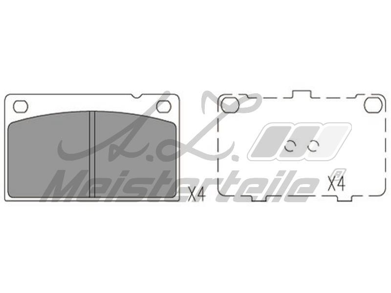 A.Z. Meisterteile AZMT-44-022-1774 Brake Pad Set, disc brake AZMT440221774: Buy near me in Poland at 2407.PL - Good price!
