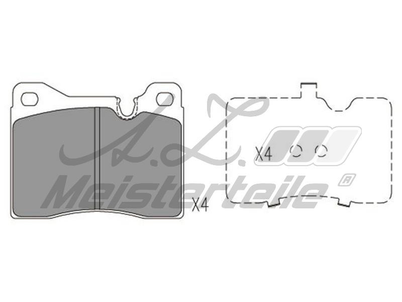 A.Z. Meisterteile AZMT-44-022-1795 Brake Pad Set, disc brake AZMT440221795: Buy near me in Poland at 2407.PL - Good price!