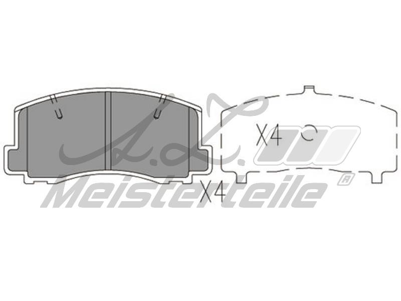 A.Z. Meisterteile AZMT-44-022-2262 Тормозные колодки дисковые, комплект AZMT440222262: Купить в Польше - Отличная цена на 2407.PL!