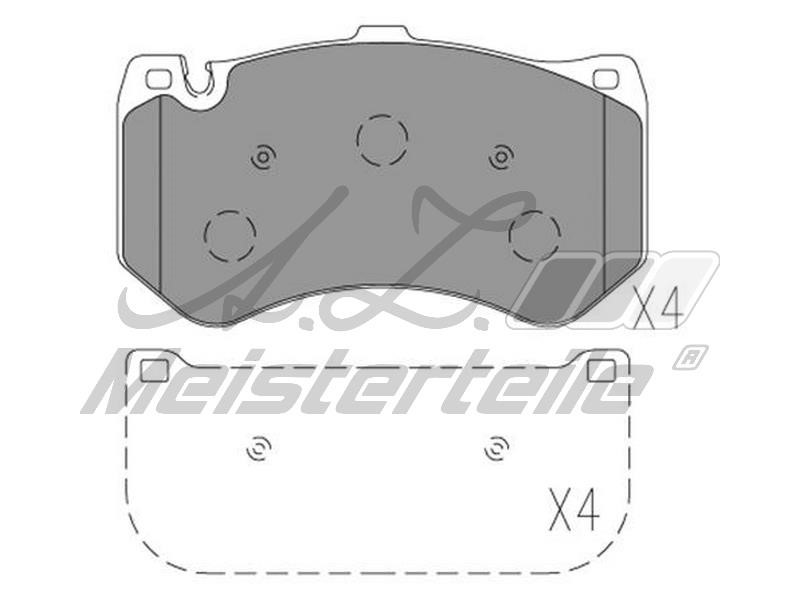 A.Z. Meisterteile AZMT-44-022-2052 Brake Pad Set, disc brake AZMT440222052: Buy near me in Poland at 2407.PL - Good price!