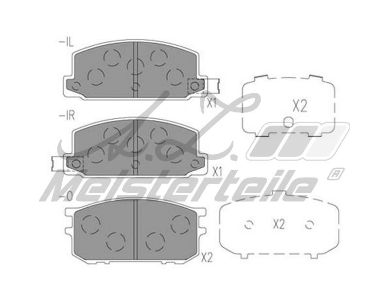 A.Z. Meisterteile AZMT-44-022-2237 Brake Pad Set, disc brake AZMT440222237: Buy near me in Poland at 2407.PL - Good price!