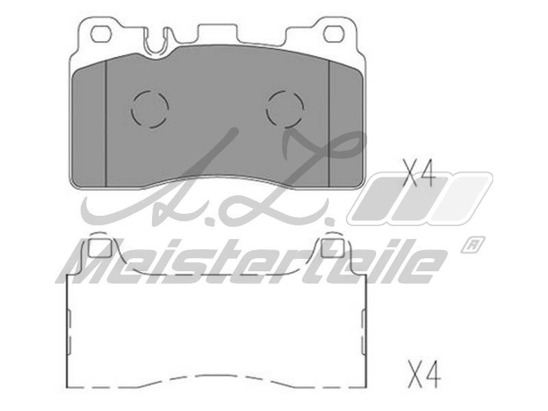 A.Z. Meisterteile AZMT-44-022-2051 Brake Pad Set, disc brake AZMT440222051: Buy near me in Poland at 2407.PL - Good price!