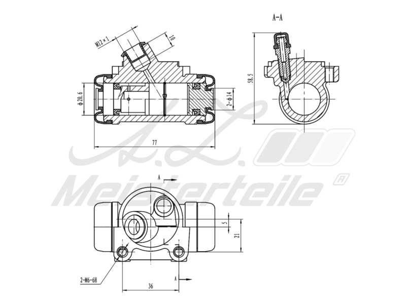 A.Z. Meisterteile AZMT-44-111-1135 Wheel Brake Cylinder AZMT441111135: Buy near me in Poland at 2407.PL - Good price!