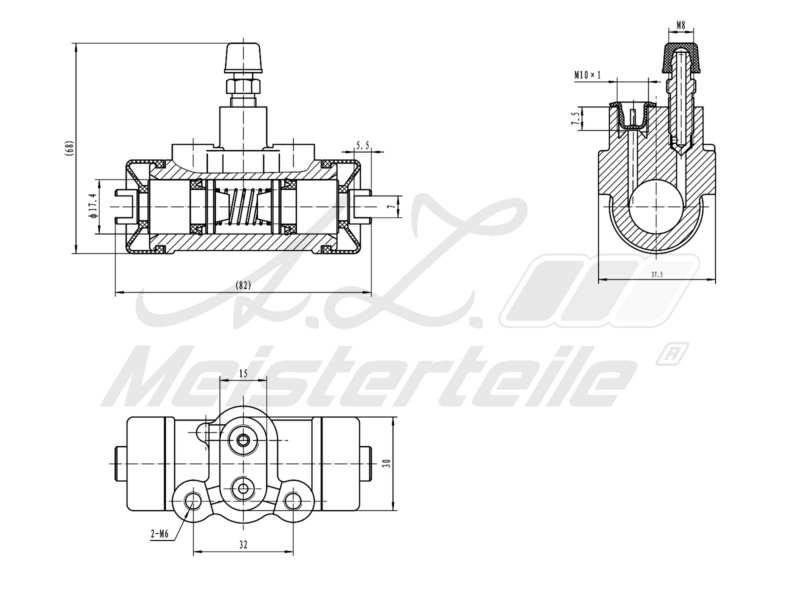 Radbremszylinder A.Z. Meisterteile AZMT-44-111-1053