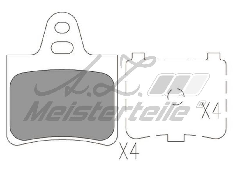 A.Z. Meisterteile AZMT-44-022-2152 Brake Pad Set, disc brake AZMT440222152: Buy near me in Poland at 2407.PL - Good price!