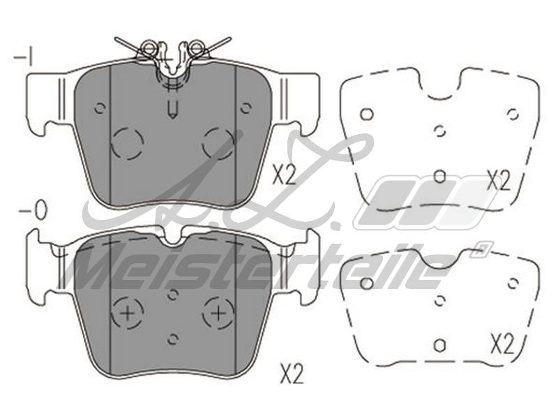 A.Z. Meisterteile AZMT-44-022-2029 Brake Pad Set, disc brake AZMT440222029: Buy near me in Poland at 2407.PL - Good price!