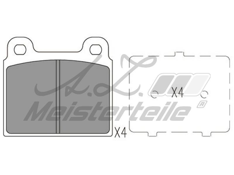 A.Z. Meisterteile AZMT-44-022-2110 Brake Pad Set, disc brake AZMT440222110: Buy near me in Poland at 2407.PL - Good price!