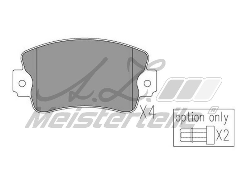 A.Z. Meisterteile AZMT-44-022-2242 Brake Pad Set, disc brake AZMT440222242: Buy near me in Poland at 2407.PL - Good price!