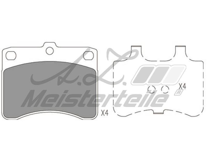 A.Z. Meisterteile AZMT-44-022-1727 Brake Pad Set, disc brake AZMT440221727: Buy near me in Poland at 2407.PL - Good price!