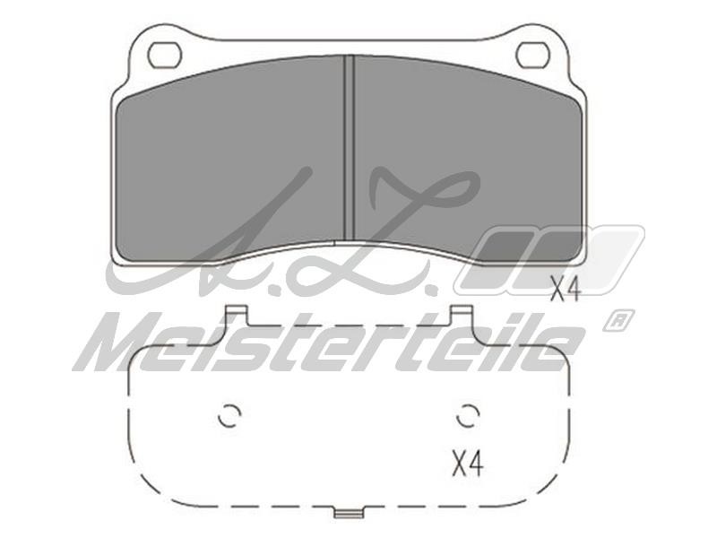 A.Z. Meisterteile AZMT-44-022-2178 Гальмівні колодки, комплект AZMT440222178: Приваблива ціна - Купити у Польщі на 2407.PL!