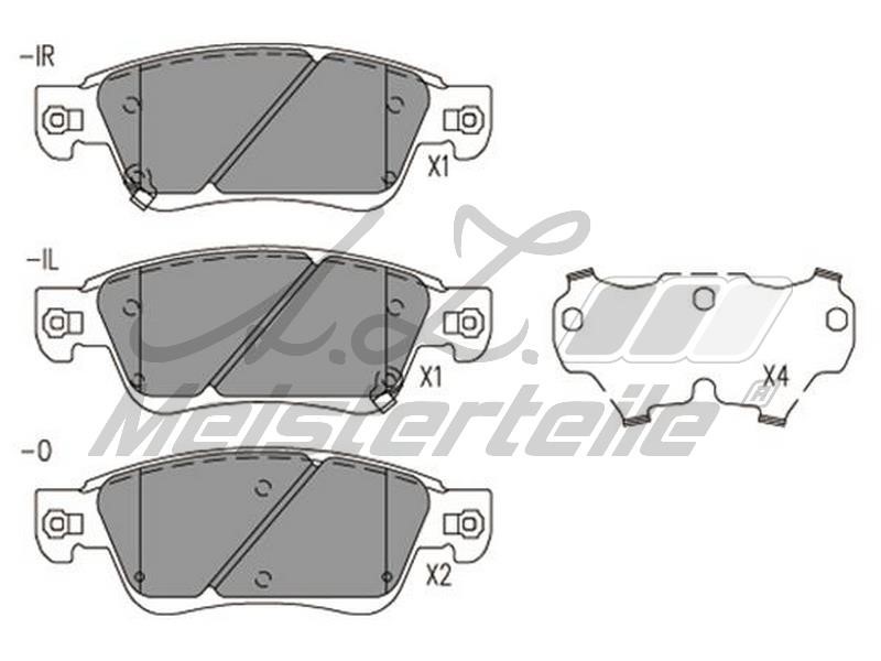 A.Z. Meisterteile AZMT-44-022-2081 Brake Pad Set, disc brake AZMT440222081: Buy near me in Poland at 2407.PL - Good price!