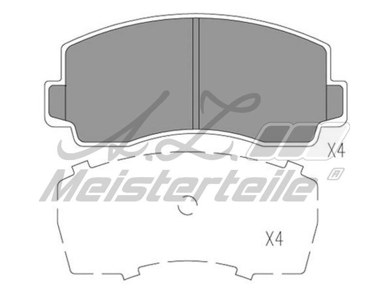 A.Z. Meisterteile AZMT-44-022-2210 Brake Pad Set, disc brake AZMT440222210: Buy near me in Poland at 2407.PL - Good price!