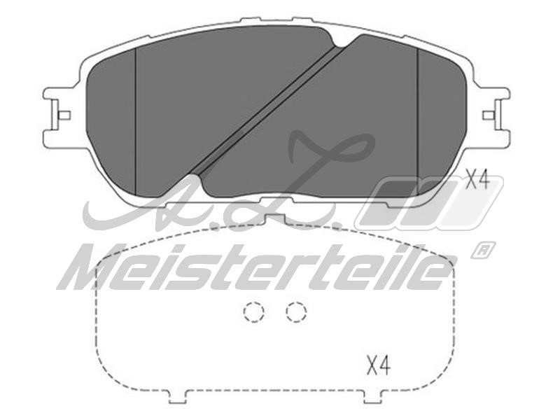 A.Z. Meisterteile AZMT-44-022-2098 Scheibenbremsbeläge, Set AZMT440222098: Bestellen Sie in Polen zu einem guten Preis bei 2407.PL!