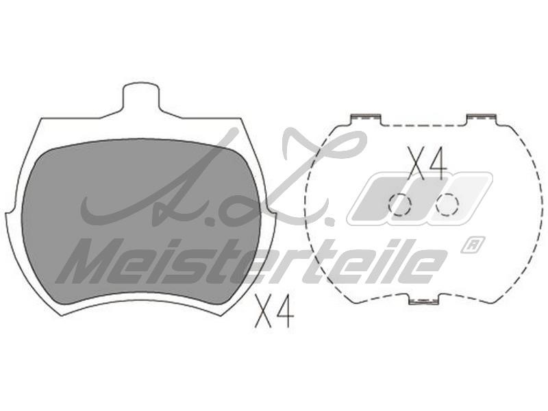 A.Z. Meisterteile AZMT-44-022-1775 Тормозные колодки дисковые, комплект AZMT440221775: Отличная цена - Купить в Польше на 2407.PL!