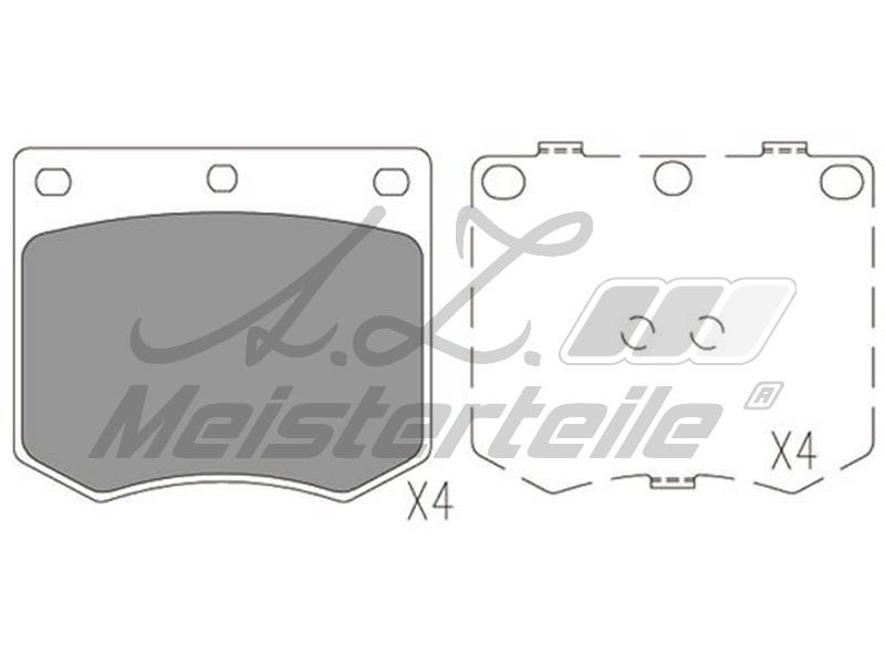 A.Z. Meisterteile AZMT-44-022-1796 Brake Pad Set, disc brake AZMT440221796: Buy near me in Poland at 2407.PL - Good price!