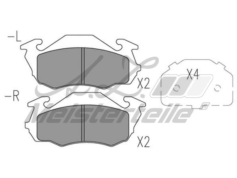 A.Z. Meisterteile AZMT-44-022-1847 Brake Pad Set, disc brake AZMT440221847: Buy near me at 2407.PL in Poland at an Affordable price!