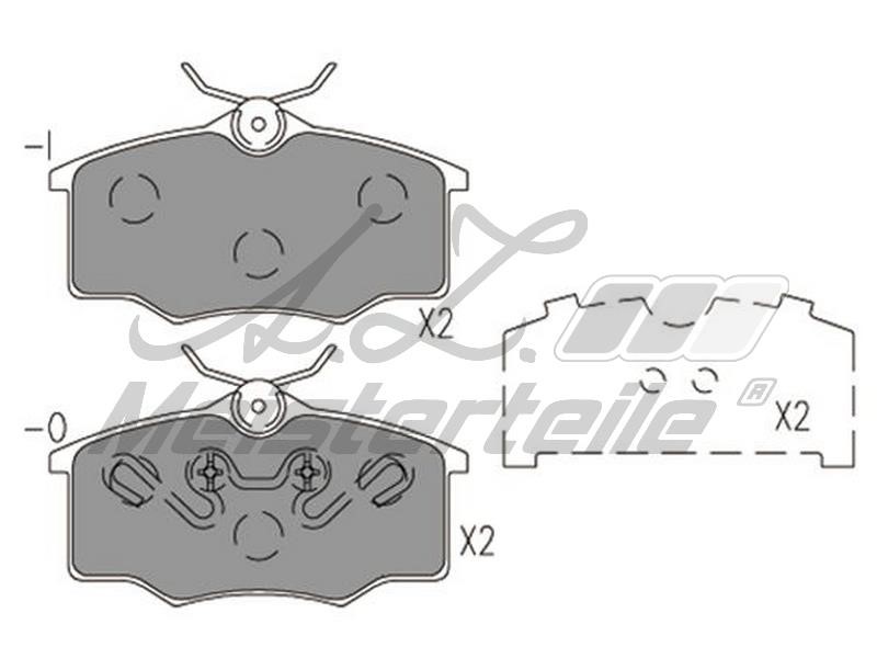 A.Z. Meisterteile AZMT-44-022-1852 Brake Pad Set, disc brake AZMT440221852: Buy near me in Poland at 2407.PL - Good price!