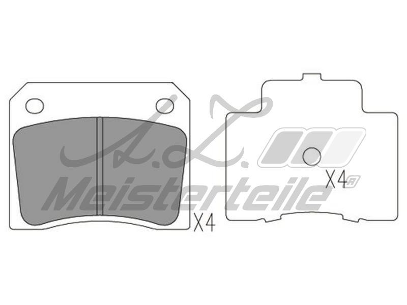 A.Z. Meisterteile AZMT-44-022-1844 Brake Pad Set, disc brake AZMT440221844: Buy near me in Poland at 2407.PL - Good price!