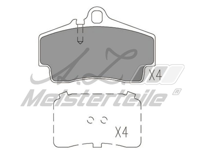 A.Z. Meisterteile AZMT-44-022-1776 Гальмівні колодки, комплект AZMT440221776: Приваблива ціна - Купити у Польщі на 2407.PL!