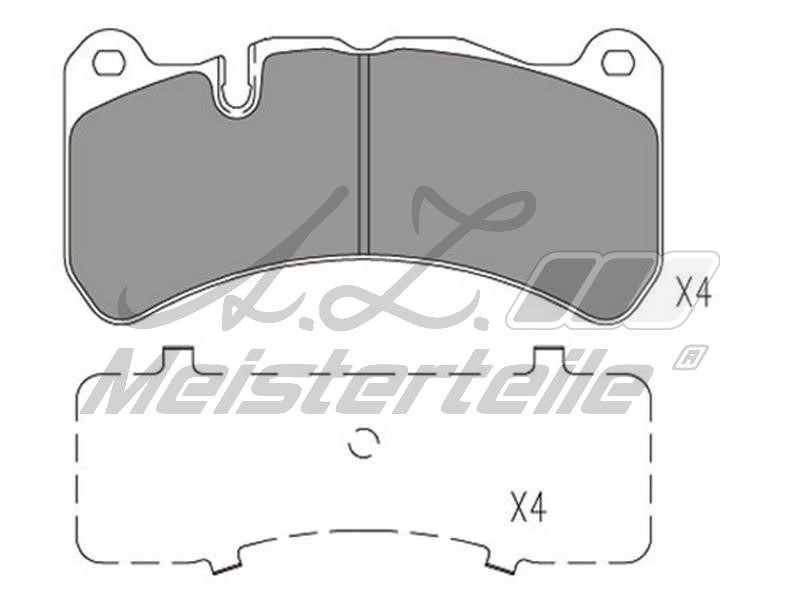 A.Z. Meisterteile AZMT-44-022-2198 Brake Pad Set, disc brake AZMT440222198: Buy near me in Poland at 2407.PL - Good price!
