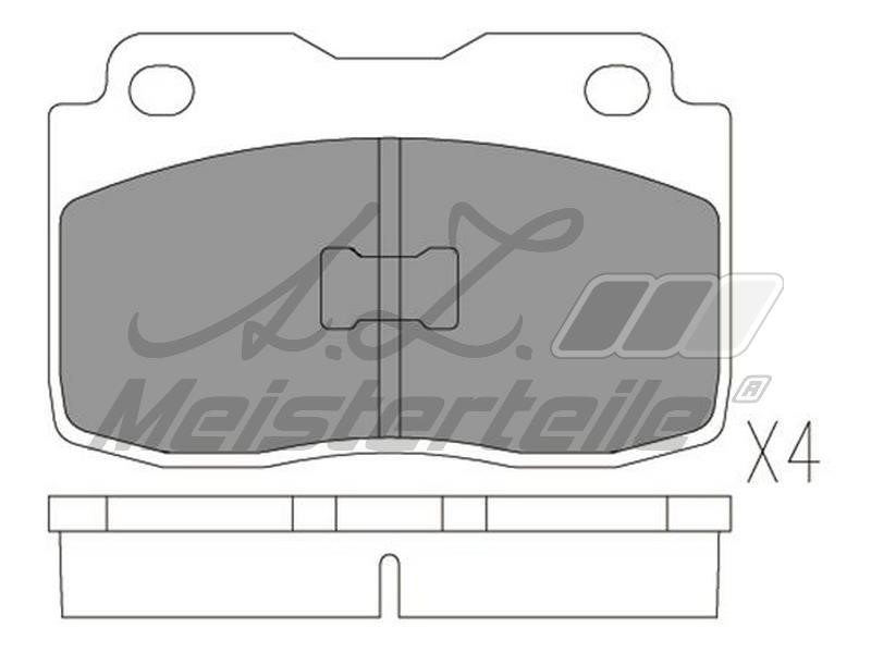 A.Z. Meisterteile AZMT-44-022-2316 Brake Pad Set, disc brake AZMT440222316: Buy near me in Poland at 2407.PL - Good price!