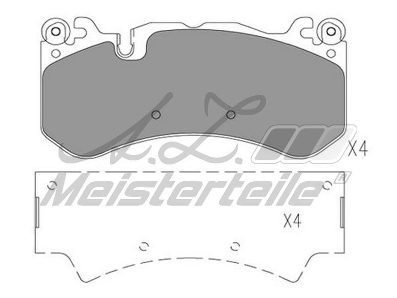 A.Z. Meisterteile AZMT-44-022-1783 Brake Pad Set, disc brake AZMT440221783: Buy near me in Poland at 2407.PL - Good price!