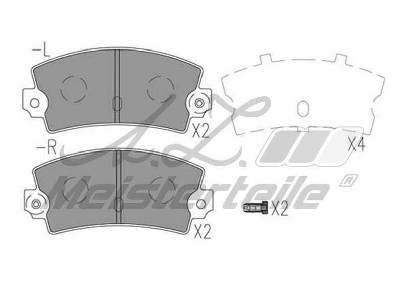 A.Z. Meisterteile AZMT-44-022-2171 Brake Pad Set, disc brake AZMT440222171: Buy near me in Poland at 2407.PL - Good price!