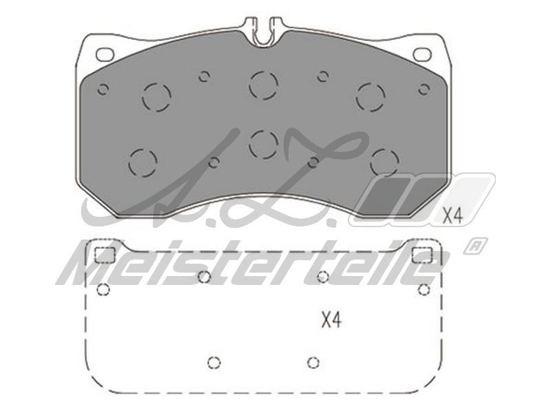 A.Z. Meisterteile AZMT-44-022-2657 Brake Pad Set, disc brake AZMT440222657: Buy near me in Poland at 2407.PL - Good price!