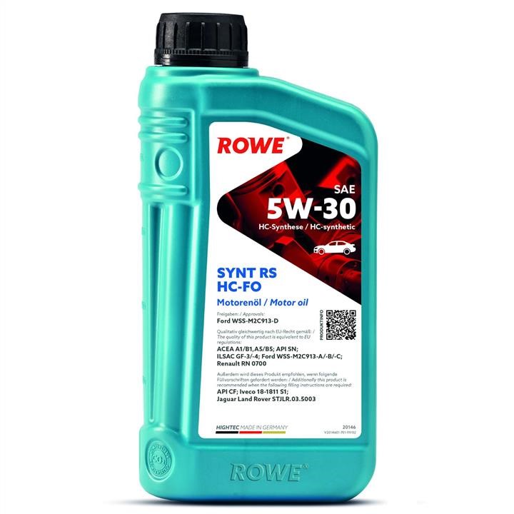 Olej silnikowy ROWE HIGHTEC SYNT RS HC-FO 5W-30, 1L Rowe 20146-0010-99