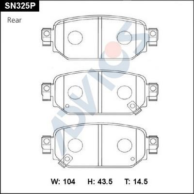 Advics SN325P Klocki hamulcowe, zestaw SN325P: Dobra cena w Polsce na 2407.PL - Kup Teraz!