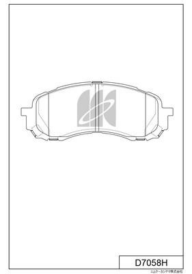 Kashiyama D7058H Brake Pad Set, disc brake D7058H: Buy near me in Poland at 2407.PL - Good price!