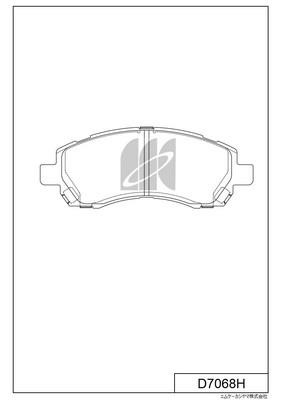 Kashiyama D7068H Brake Pad Set, disc brake D7068H: Buy near me in Poland at 2407.PL - Good price!