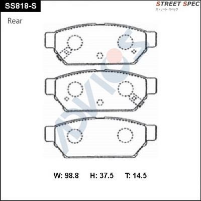 Advics SS818-S Front disc brake pads, set SS818S: Buy near me in Poland at 2407.PL - Good price!