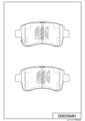 Kashiyama D9035MH Brake Pad Set, disc brake D9035MH: Buy near me in Poland at 2407.PL - Good price!