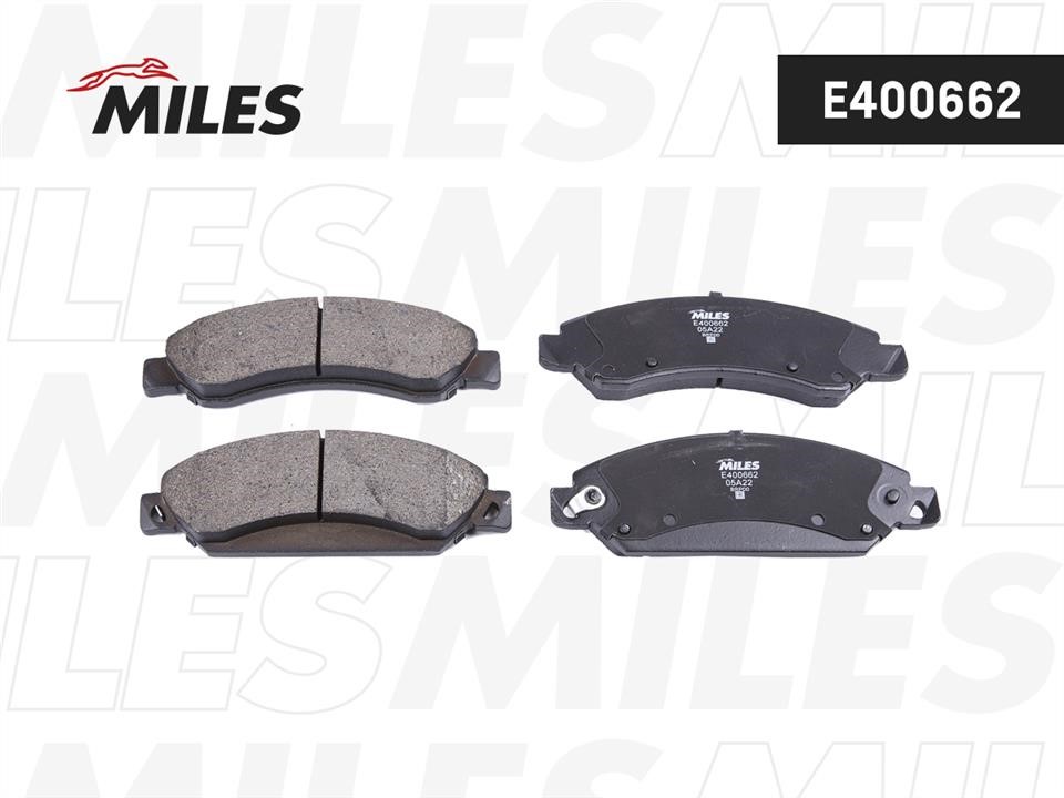 Miles E400662 Brake Pad Set, disc brake E400662: Buy near me in Poland at 2407.PL - Good price!