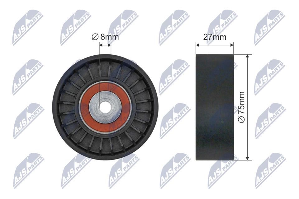 NTY RNK-AU-084 Tensioner pulley, v-ribbed belt RNKAU084: Buy near me in Poland at 2407.PL - Good price!