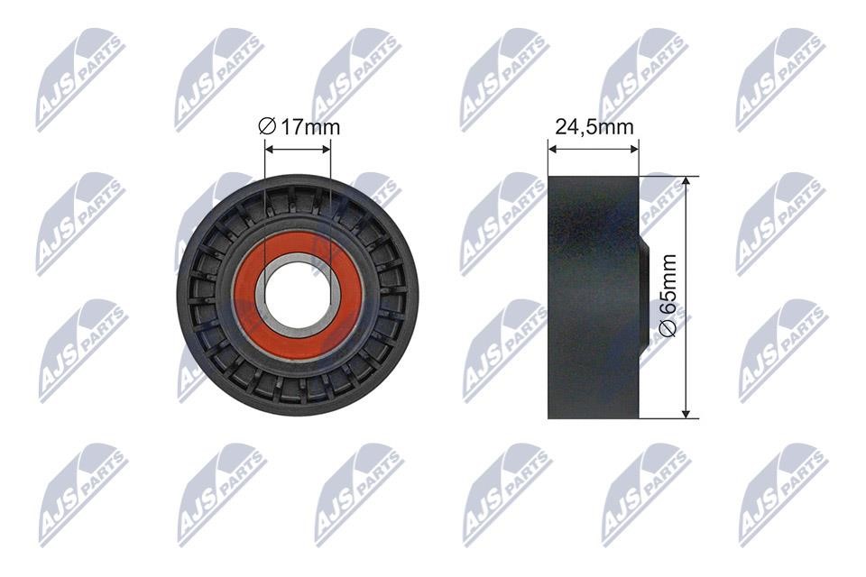 NTY RNK-CH-052 Tensioner pulley, v-ribbed belt RNKCH052: Buy near me in Poland at 2407.PL - Good price!
